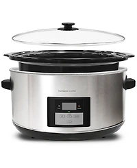 Elite Cuisine 8.5 Quart Stainless Steel Digital Slow Cooker