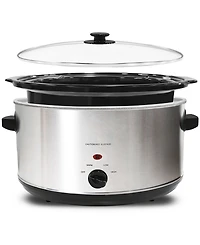 Elite Cuisine 8.5 Quart Stainless Steel Slow Cooker