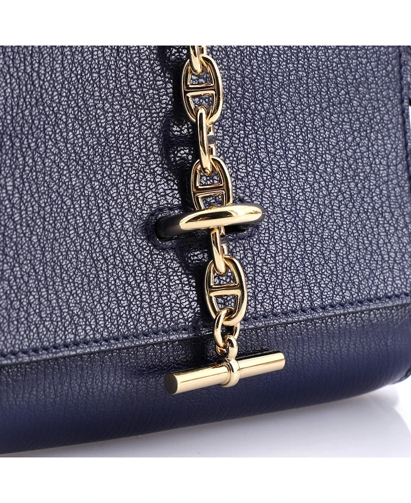 Pre-Owned HERMES Chaine d'Ancre Compact Wallet on Strap Chevre Mysore