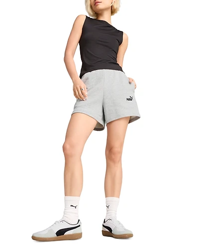 Puma Women's Essential Small No.1 Logo High-Waisted Shorts