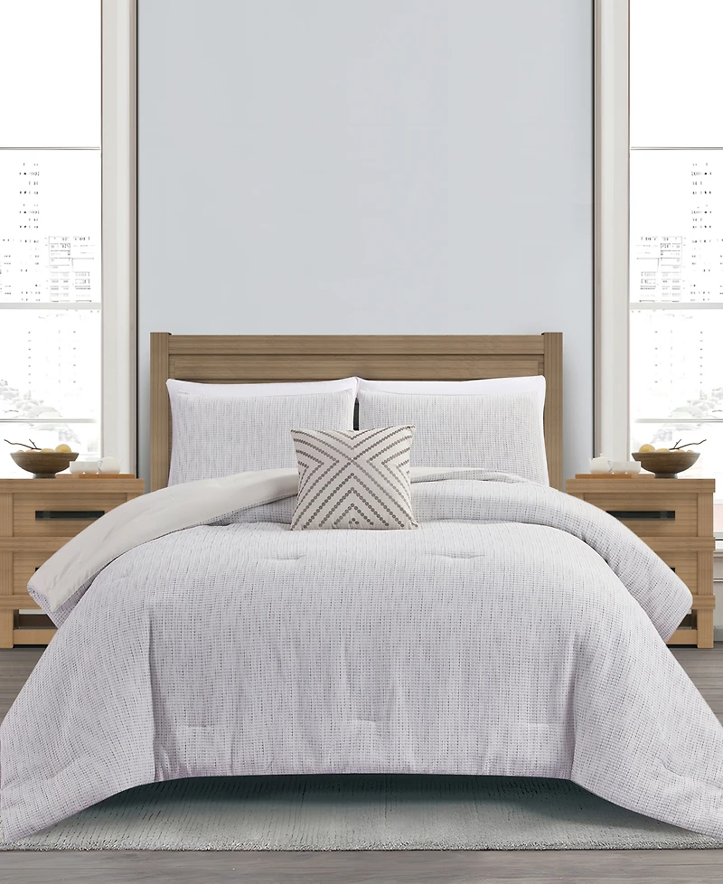 Rachel Roy Chenille Waffle -Pc. Comforter Set
