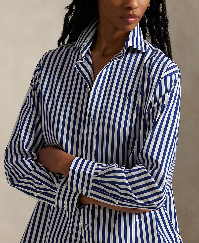Polo Ralph Lauren Women's Relaxed-Fit Striped Cotton Shirt