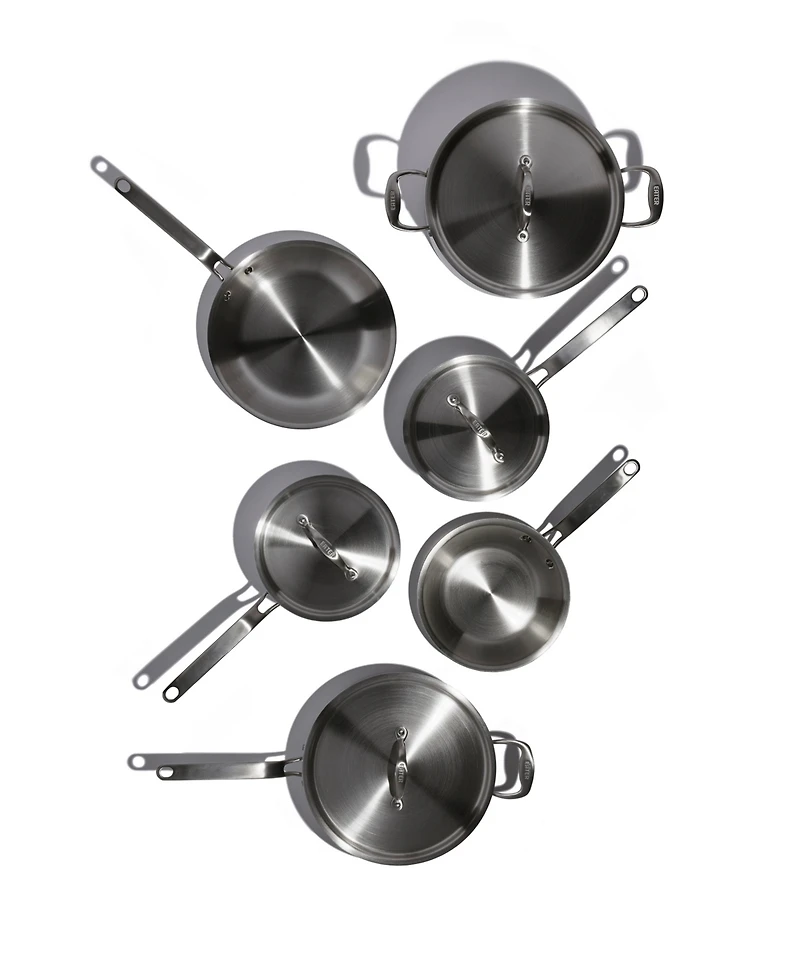 Heritage Steel X Eater 5-Ply Stainless Steel 10-Piece Cookware Set