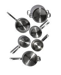 Heritage Steel X Eater 5-Ply Stainless Steel 10-Piece Cookware Set