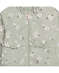 Carter s Girl Light Weight Floral Printed Windbreaker