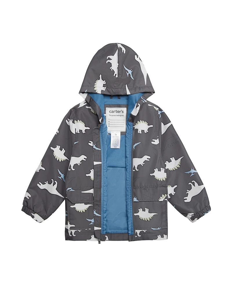 Carter s Toddler Boy's Light Weight Color Change Dino Jacket