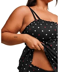 Adore Me Plus Ophylia Babydoll & Hipster Set