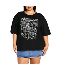 Plus Size Oversized Angels Tee