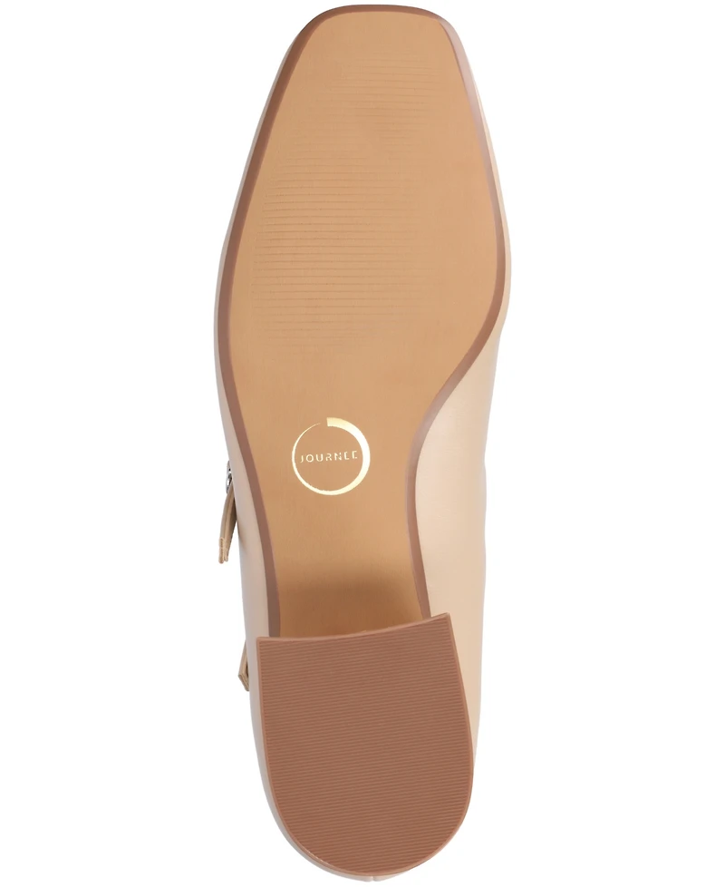 Journee Collection Women's Nally Double Strap Mary Jane Pumps