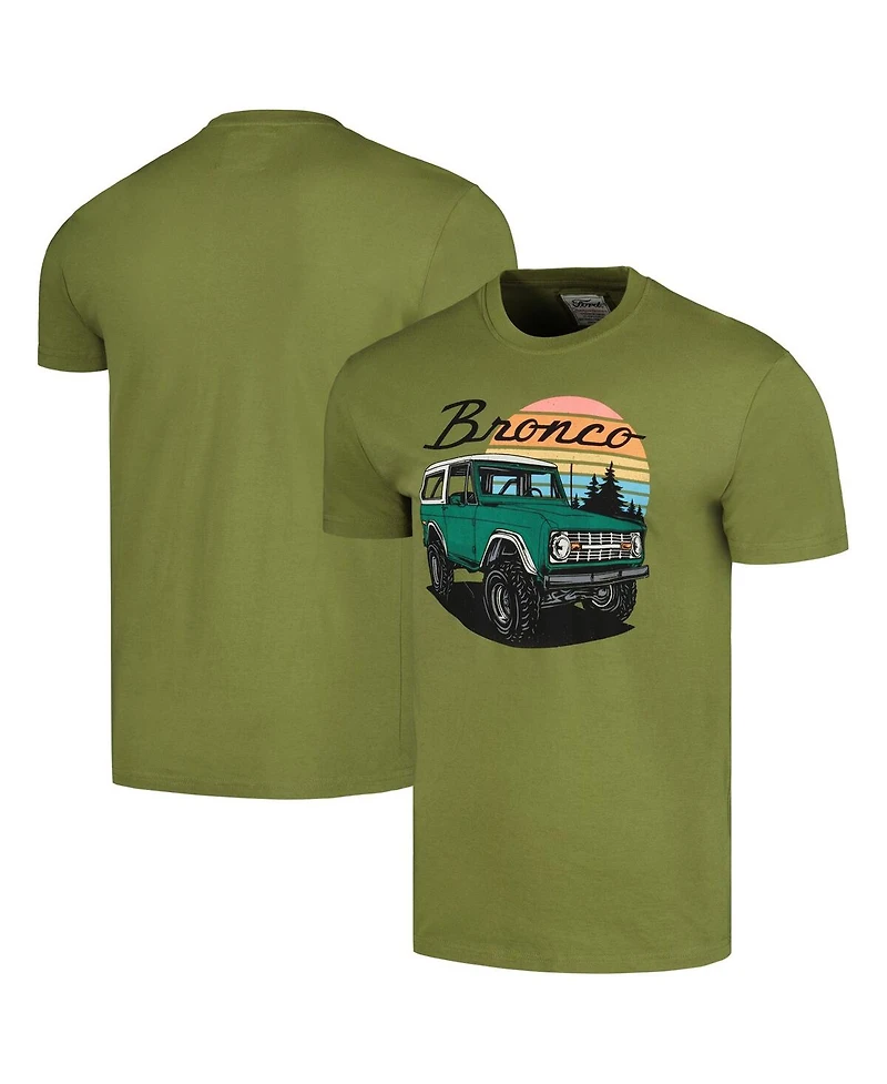 American Needle Men's Olive Bronco Brass Tacks T-Shirt