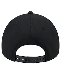 New Era Men's Black Pittsburgh Penguins Core A-Frame 9FORTY Adjustable Hat