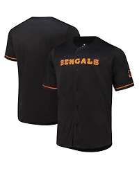 Fanatics Men's Black Cincinnati Bengals Pop Full-Button Jersey