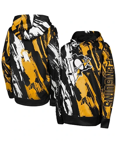 Outerstuff Preschool Black Pittsburgh Penguins Master Snipe Pullover Hoodie