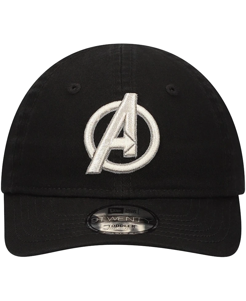 New Era Toddler Black The Avengers 9TWENTY Adjustable Hat