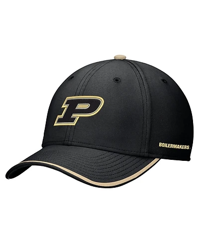 Nike Men's Black Purdue Boilermakers Rise Performance Flex Hat