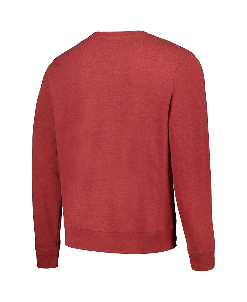 '47 Brand Men's Heathered Burgundy Washington Commanders Bypass Tribeca Pullover Sweatshirt