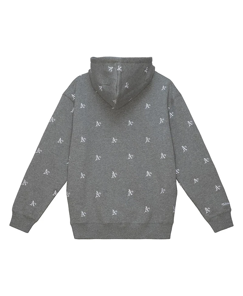 Mitchell & Ness Men's Gray Athletics Repeat Pullover Hoodie
