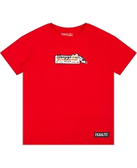 Freeze Max Big Boys and Girls Red Peanuts Snoopy's Slice Shop T-Shirt