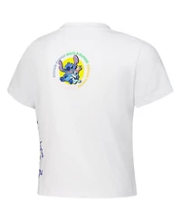 Freeze Max Women's White Lilo and Stitch Scrump Baby Doll T-Shirt