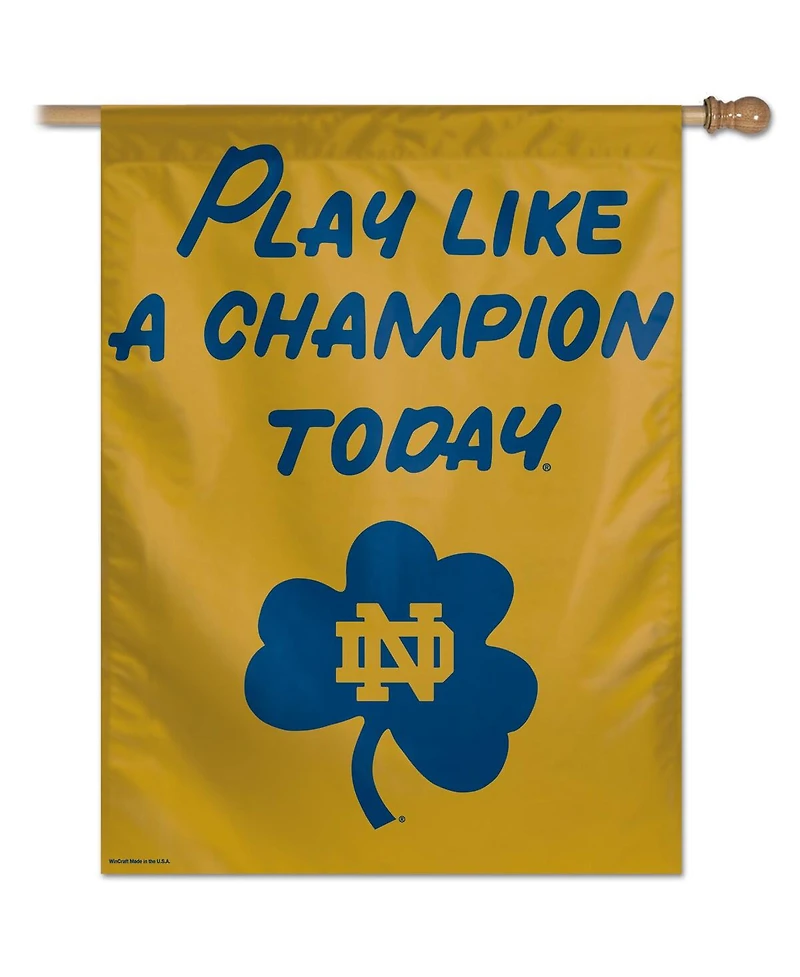 Fanatics Wincraft Notre Dame Fighting Irish 28" x 40" Play Like A Champion Today Single-Sided Vertical Banner