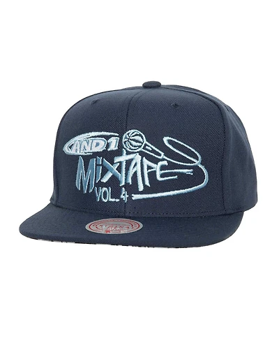 Mitchell & Ness x AND1 Men's Blue Mixtape Vol. 4 Adjustable Hat
