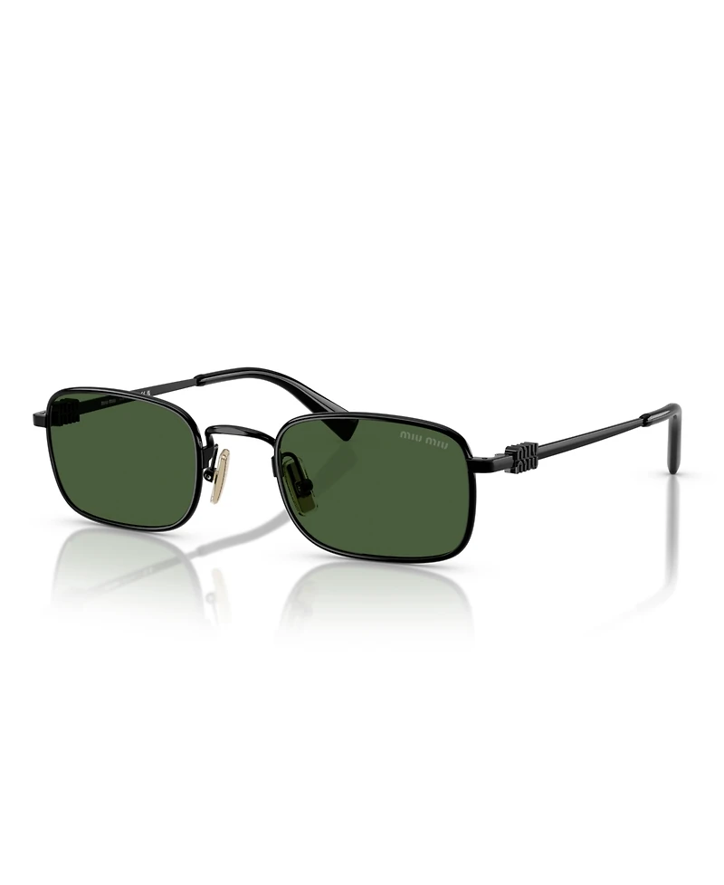 Miu Women's Rectangle Sunglasses, Mu A53S