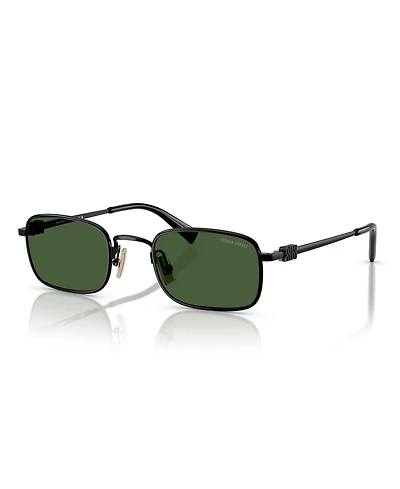 Miu Women's Rectangle Sunglasses, Mu A53S