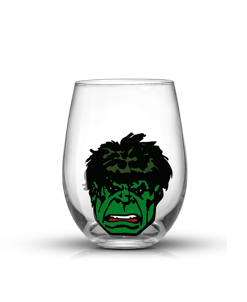 JoyJolt Marvel Heroes Stemless Drinking Glasses, Set of 4
