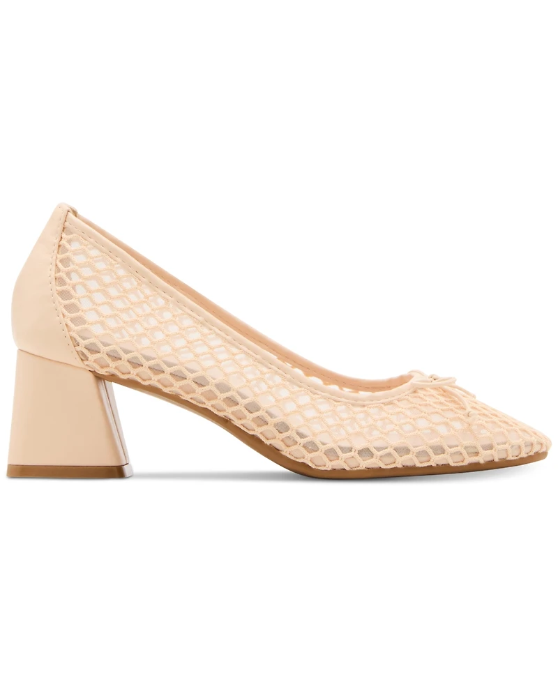 Madden Girl Emily-m Mesh Block-Heel Ballet Pumps