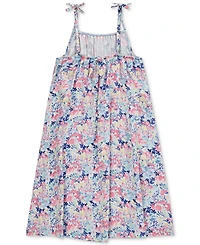 Hurley Big Girl Printed Sleeveless Tie-Back Swing Dress