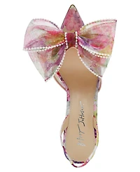 Betsey Johnson Women's Kelli Mesh Bow Slingback Pumps
