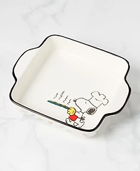 Lenox Chef Snoopy Square Stoneware Baker
