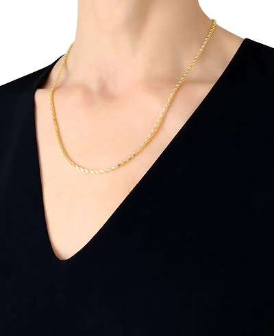 Italian Gold Forza Rope Chain 20" Necklace (2-3/4mm) in 14k Gold