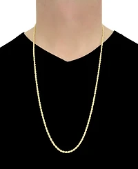 Italian Gold Forza Rope Chain 30" Necklace (3-1/5mm) in 14k Gold