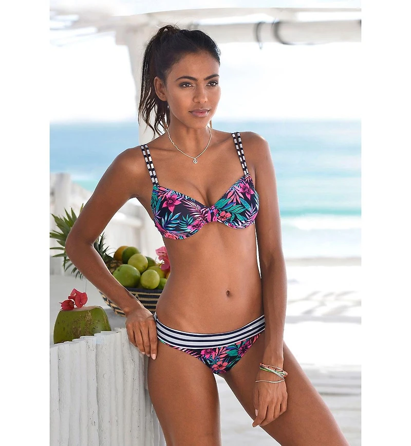 Lascana Women's Pattern Underwire Bikini Swimsuit Top Bra Sizing