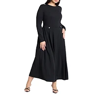 Eloquii Women's Eupalette Dress With Pleats