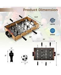 Game Room Football Table with Non-Slip Handles Durable and Fun Soccer Table for Home Entertainment