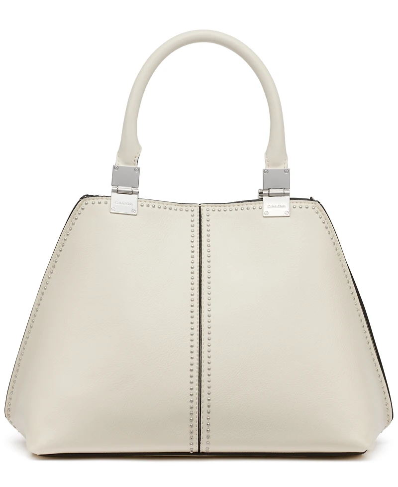 Calvin Klein Granite Studded Convertible Satchel Bag