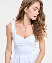 B Darlin Juniors' Sleeveless Sweetheart Mini Dress