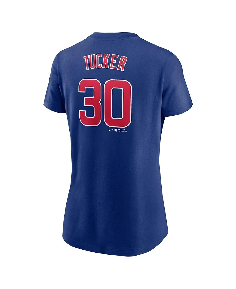Nike Women's Kyle Tucker Blue Chicago Cubs Fuse Name Number T-Shirt