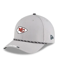 New Era Men's Gray Kansas City Chiefs Super Bowl Lix Opening Night 9FORTY Adjustable Hat