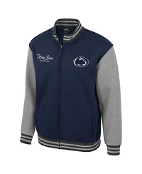 Colosseum Men's Navy Penn State Nittany Lions Ambi-Turner Full-Zip Varsity Jacket
