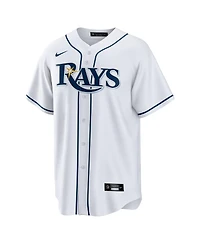 Nike Men's Junior Caminero White Tampa Bay Rays Home Replica Player Jersey