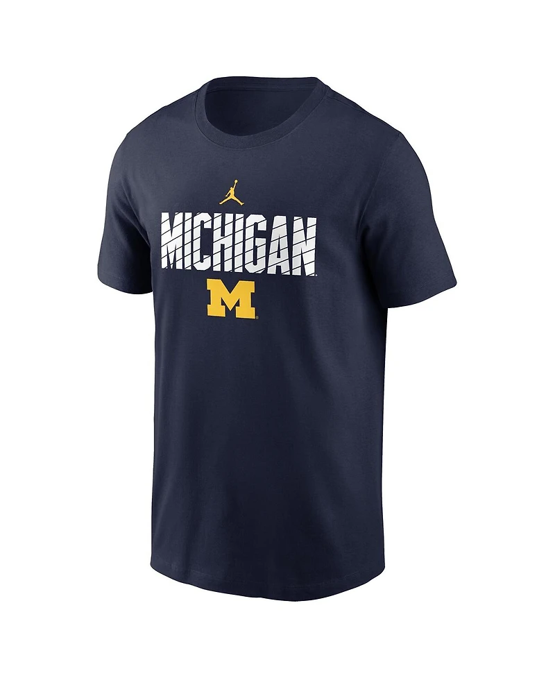 Jordan Men's Navy Michigan Wolverines Campus Endzone T-Shirt