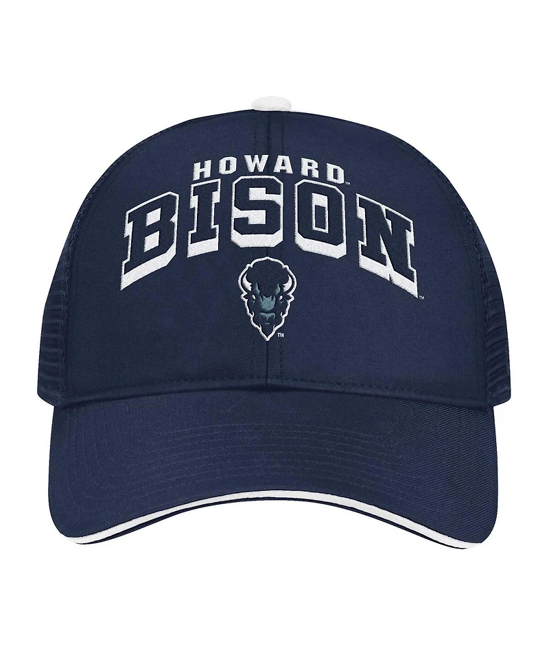Colosseum Men's Navy Howard Bison Wyatt Primary Team Trucker Adjustable Hat