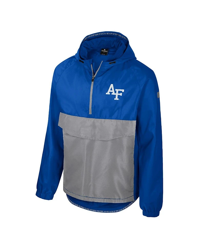 Colosseum Men's Royal Air Force Falcons Reloaded Anorak Half-Zip Jacket