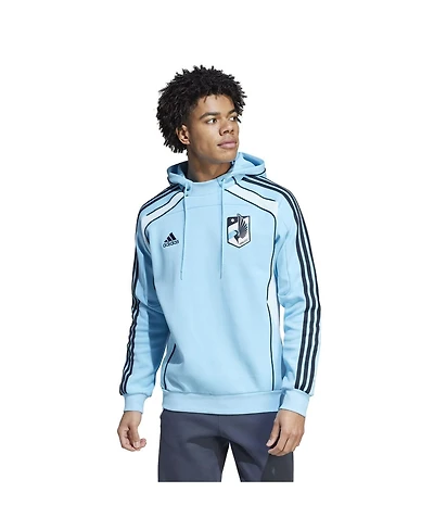 Adidas Men's Light Blue Minnesota United Fc 2025 Travel Pullover Hoodie