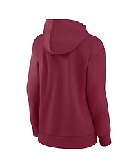 Fanatics Women's Burgundy Colorado Avalanche Authentic Pro Core Primary Fleece Pullover Hoodie