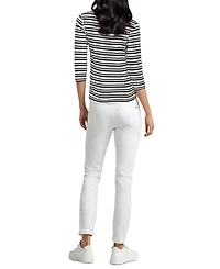 Three Dots Women's Boat-Neck 3/4-Sleeve T-Shirt