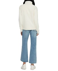 Three Dots Women's Jeanine Quarter-Zip Pullover Sweater